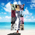 Miniatyrbild 1 av 2: Taylor Swift Badhandduk Strandbad Sommar Mikrofiberfilt Fläktälskare Present A 75*150cm