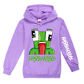 Miniatyrbild 1 av 3: UNSPEAKABL Barn Pojkar Tryck Hoodie Sweatshirt Topp Purple 140cm