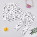 Miniatyrbild 1 av 5: Barnens DIY Handmålade Färgbara Pyjamas Set Pojkar Flickor Färg Pyjamas med Markörer Rolig Färg Mig 2-Delar Set D 3T