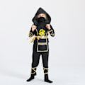 Miniatyrbild 1 av 4: Fun World Svart Ninja Halloween Maskeradkostym för Barn, Små Pojkar A M