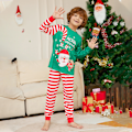 Miniatyrbild 3 av 5: Julen Tomte PJs Familj Matchande Sovkläder Vuxna Nattkläder Kids 4T