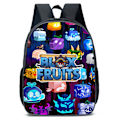 Miniatyrbild 1 av 8: Barn Ryggsäck ROBLOX Blox Fruits Axelväska Skolväska Studentportfölj C 30*15*40cm