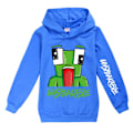 Miniatyrbild 1 av 3: UNSPEAKABL Barn Pojkar Tryck Hoodie Sweatshirt Topp Dark Blue 150cm