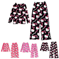 Miniatyrbild 3 av 5: Hello Kitty Långärmad Skjorta Byxor Pyjamas Set Kawaii Pyjamas Dam Sömnkläder Pink L