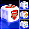 Miniatyrbild 2 av 5: Fotboll LED nattlampa digital lampa barn pojkar sovrum 7-färgsbyte presenter B