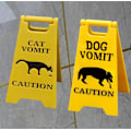 Miniatyrbild 3 av 5: Kattkräks Skylt, Hundkräks Skylt - 3D-tryckt Varning Kräks Skylt, 4 Tums Katt/Hund Kräks Skylt, Rolig Katt Skylt Dekoration Dog