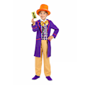 Miniatyrbild 2 av 4: Willy Wonka Oompa Loompa Cosplay-dräkt Halloween Maskeraddräkt Barn Pojkar Kläder #3-Wonka Orange Hat L