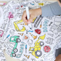 Miniatyrbild 3 av 5: Barnens DIY Handmålade Färgbara Pyjamas Set Pojkar Flickor Färg Pyjamas med Markörer Rolig Färg Mig 2-Delar Set A 8T
