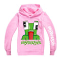 Miniatyrbild 1 av 3: UNSPEAKABL Barn Pojkar Tryck Hoodie Sweatshirt Topp Pink 140cm