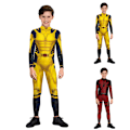 Miniatyrbild 4 av 5: Halloween Kostym för Pojkar Deadpool 3 Wolverine Cosplay Jumpsuit Festkläder Deadpool S