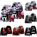 Miniatyrbild 2 av 3: Barn 3D Escape from the gate Hoodie Sweatshirt Långärmad kappa C 140cm
