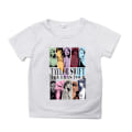 Miniatyrbild 1 av 5: Barn Pojkar Flickor Taylor Swift Kortärmad T-shirt Casual Pullover Tee Topp Gåvor White 140cm