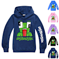 Miniatyrbild 2 av 3: UNSPEAKABL Barn Pojkar Tryck Hoodie Sweatshirt Topp Navy Blue 140cm