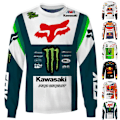 Miniatyrbild 3 av 5: 2024 MTB Road Jerseys Motocross Shirt Herr Andas Cykeltröja Mtb Långärmad Racing Snabbtorkande Cykeltröja C 2XL