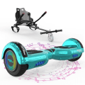Miniatyrbild 1 av 4: MEGA MOTION Green Hoverboard och Black Kart Pack, 2 hjul Hoverboard 6,5" LED-lampor med Bluetooth-högtalare