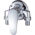 Wall Mounted Single Handle Brass Bathroom Shower Faucet Hot and Cold Water Chrome Finish.