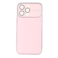 Electroplated Phone Case with Large Window Lens Camera Protection Shockproof Phone Protective Cover Anti-Scratch Pink for iPhone 14 Pro