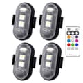8 färger LED stroboskopljus flygplansljus 4PCS 4PCS 4Pcs 4Pcs