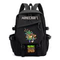 Minecraft Backpack, Pixel World School Bag, Large Capacity Kids Student Backpack 29×16×46cm**11 11