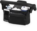 Black Stroller Organizer, Universal Stroller Bag with 2 Cup Holders, Insulated Bottle Holder, Large Pocket for Phone