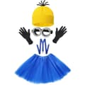 5-pak Halloween-kostume til piger, blå blue