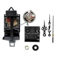 Quartz pendulum movement with black hands, with music box, battery operated, melody Mech