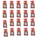 Julgodispåsar, Jultomtedesign, 15x23cm, 50-pack, Presentpåsar med dragsko, Perfekta för julklappar