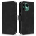 For Fairphone 6 Leather Case Skin Feel Anti-Fall Wallet Flip Phone Case Black