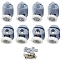 23 mm Shower Door Roller - Stainless Steel and PA Plastic 8 Rollers for 4-6 Glass Doors Easy Installation