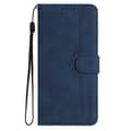 Double-Fold S-Shaped Leather Phone Case Navy Blue Navy Blue For Honor 400 Pro Global