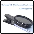Miniatyrbild 2 av 5: 1 Set Solar Eclipse Phone Filter 52mm Camera Lens Filter ND 2-400 Smartphone Lens Filter with Clip