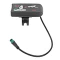 Electric Bicycle LED Power Display Panel Electric Bicycle Modification Display Meter with Waterproof 5P Male Connector Compatible with 22.2mm Handlebars 36V