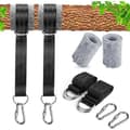 150 cm Polyester Hammock Straps - 2 Locking Carabiners Tree Protection Included Max Load 550 kg