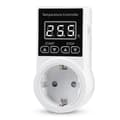 1 pc Thermostat Socket with Sensor, Digital Temperature Controller Socket, Waterproof Temperature Switch EU Plug
