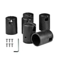 1 Set Trampoline Enclosure Pole Caps Durable High Strength Smooth Edge Super Stability Trampoline Enclosure Pole Safety Caps with Screws T