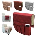 Armrest Organizer TV Remote Control Holder 5-Pocket Storage Compatible with Sofa Armchair