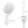 Lollanda Double-Sided Makeup Mirror with LED Light - Magnifying Mirror and Adjustable Lighting for Makeup and Skincare 5X/1X 5X/1X