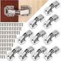 10 pcs Cabinet Hinges with Screws, Soft Close Hinges for Kitchen