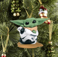 Julgran Baby Yoda Dekor Hängsmycke Fest Hem Julklapp D