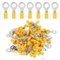 100 Pcs Insulated Ring Terminals Electrical Wire Crimp Connectors Copper AWG12-10 RV5.5-8
