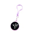 Water-resistant Digital Watch with Detachable Hook for Bags, Keychains, LED Backlight & Pocket Watch Purple 0.03