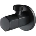 Black Brass Toilet Shut-off Valve G1/2\" Triangular Faucet Shut-off Valve for Shower Head Bathroom