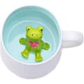 Tekopp, 400 ml keramisk mugg, 3D-grodaformade kaffemuggar, födelsedags-, julklappar till barn, vänner