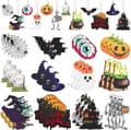 Halloween Decoration Set, 24 Pieces - 12 Different Designs to Hang