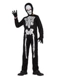 Skelettdräkt för barn Halloween 7-9 years (130-145 cm)