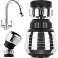 Two Adjustable Universal Faucet Aerators, Dual-Mode Kitchen Faucet Extender, Affordable Rotating Water-Saving Adapter, Complete Kit with In