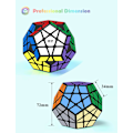 Pikkukuva 2 / 5: Dodekahedron Kuutio, 3X3X3 Viisikulmainen Nopeuskuutio Dodekahedron Magic Cube Puzzle Leikki