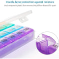 Pikkukuva 5 / 5: XL Large Pill Organizer 4 Week, 28 Day Pill Organizer Weekly, Large