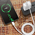 Pikkukuva 5 / 5: 0,3m/1m/1,5m/2m Led 5a USB Type C -kaapeli pikalatausjohto Samsung Galaxy Mi Huawei Note 7 Data USB-c -kaapelin laturin johto