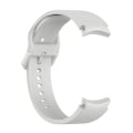 Miniatyrbillede 3 af 4: Silikone urrem til Samung Galaxy Watch4 40mm / 44mm fladt spænde Silver Grey